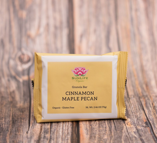SunLife Organics Granola Bars - Cinnamon Maple Pecan (pack of 5)