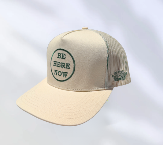 Beige Be Here Now Hat-4