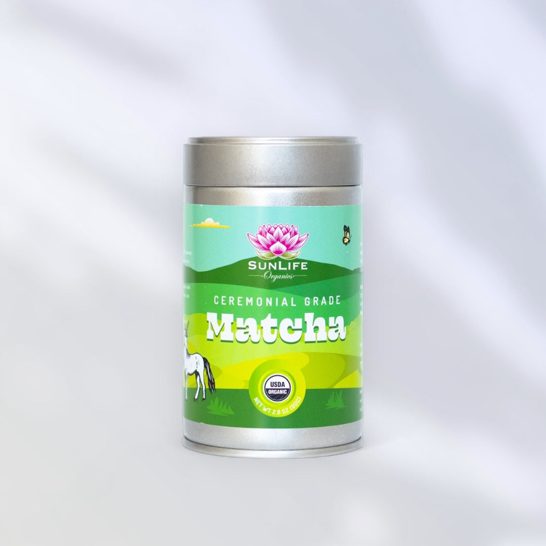 SunLife Matcha Tin -100% Organic Ceremonial Grade Matcha