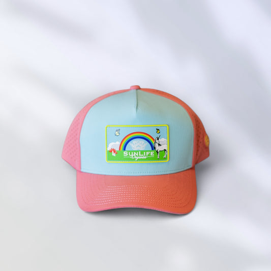 Rainbow Aqua Hat-5