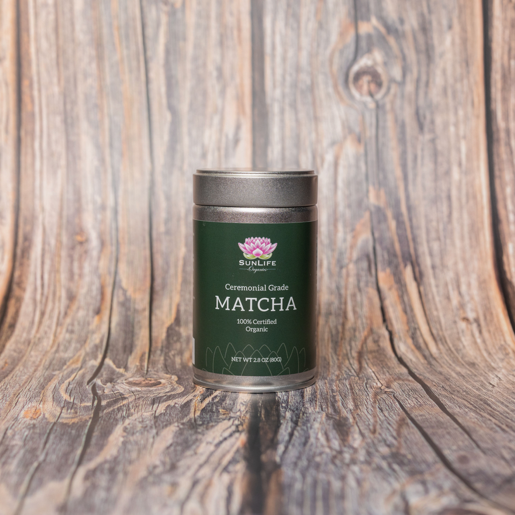 SunLife Matcha Tin -100% Organic Ceremonial Grade Matcha