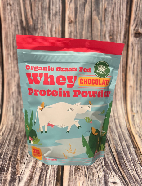 Organic Grass-Fed Whey Protein Powder - Chocolate