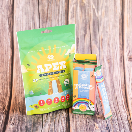 APEX SUPERFOOD POWDER + HYDRATION & BEAUTY STICK PACK-4