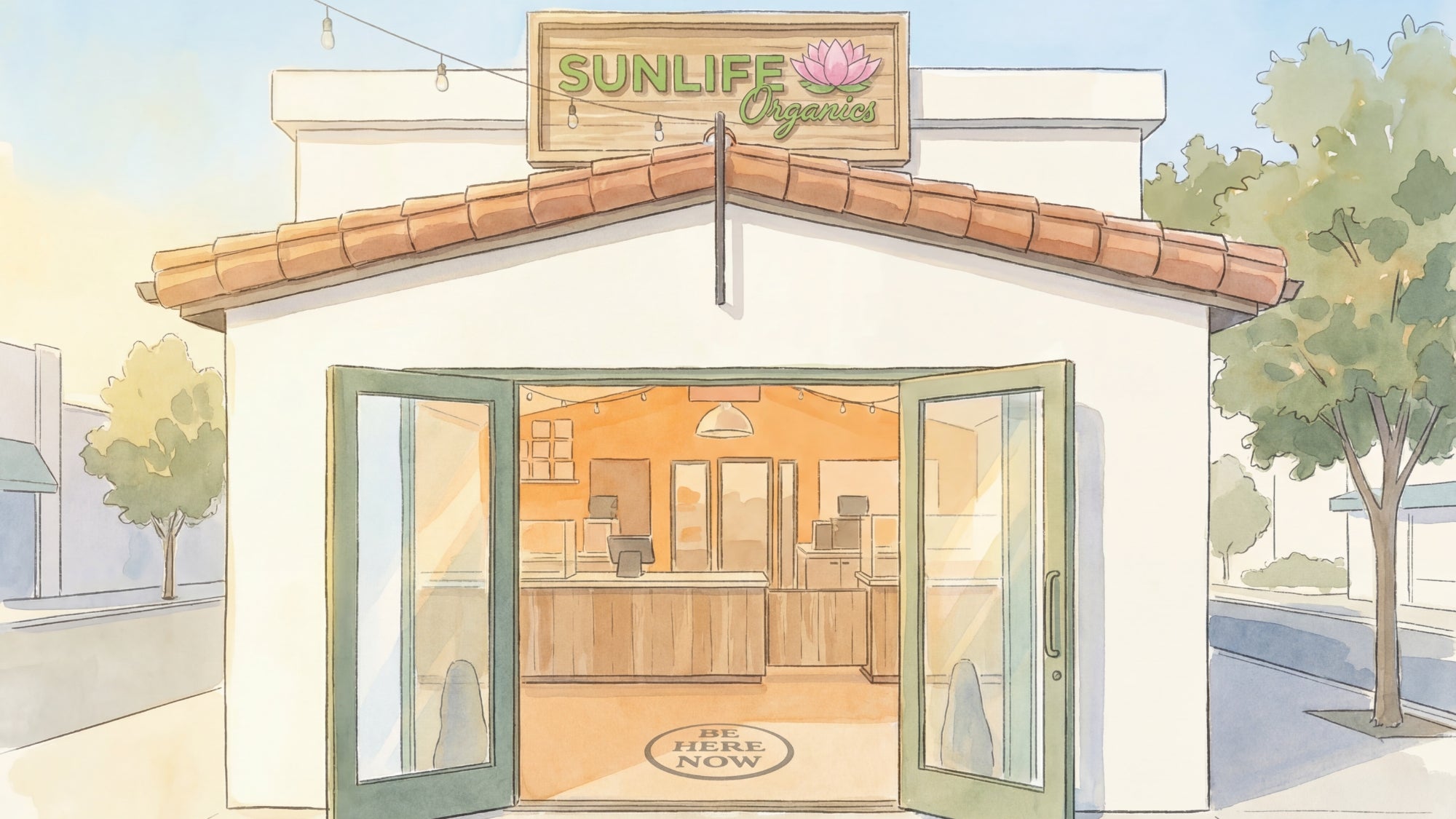 Clean, professional medical spa treatment room with neutral tones at SunLife Organics 59th Street in Long Island