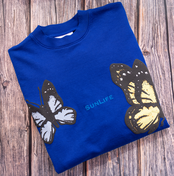 Butterfly Crewneck - Blue